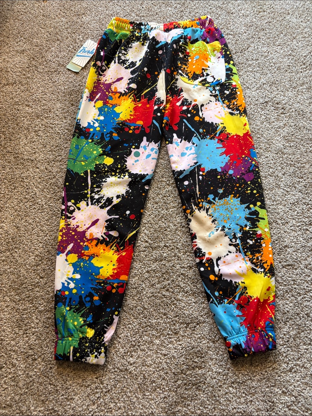 Fresh Prints of Bel Air Joggers Mens Graffiti Print Drawstring Medium NWT - Picture 4 of 6